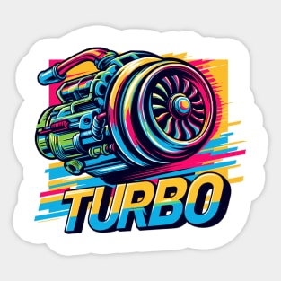 Turbo Engine Sticker